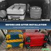 Stretchable Cargo Net, Adjustable Elastic Storage Mesh Nets, Envelope Style Cargo Netting with Mounting Screws and Hooks, Trunk Rear Cargo Organizer