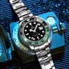 Hamayota Men's GMT Automatic Diver's Watch with Ceramic Rotating Bezel
