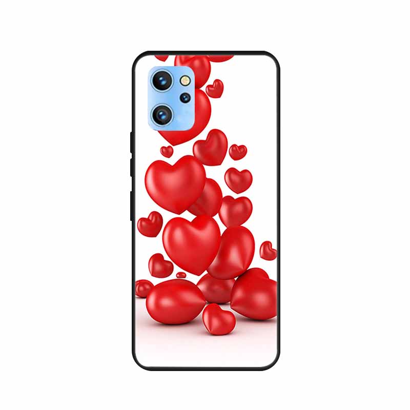 Etui do telefonu Umidigi A13 Pro 2022 Kwiaty Czarny Silikonowy Tylny Pokrowiec Miękki Pokrowiec TPU Do Umidigi A13S Etui A 13 S Coque Funda Torba