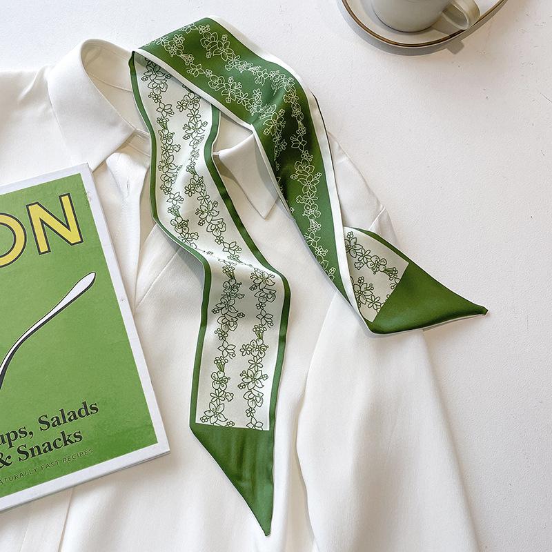 Hochwertiges Haarband aus koreanischer Seide in Khaki-Nude – professionelles Accessoire für Frühling/Herbst