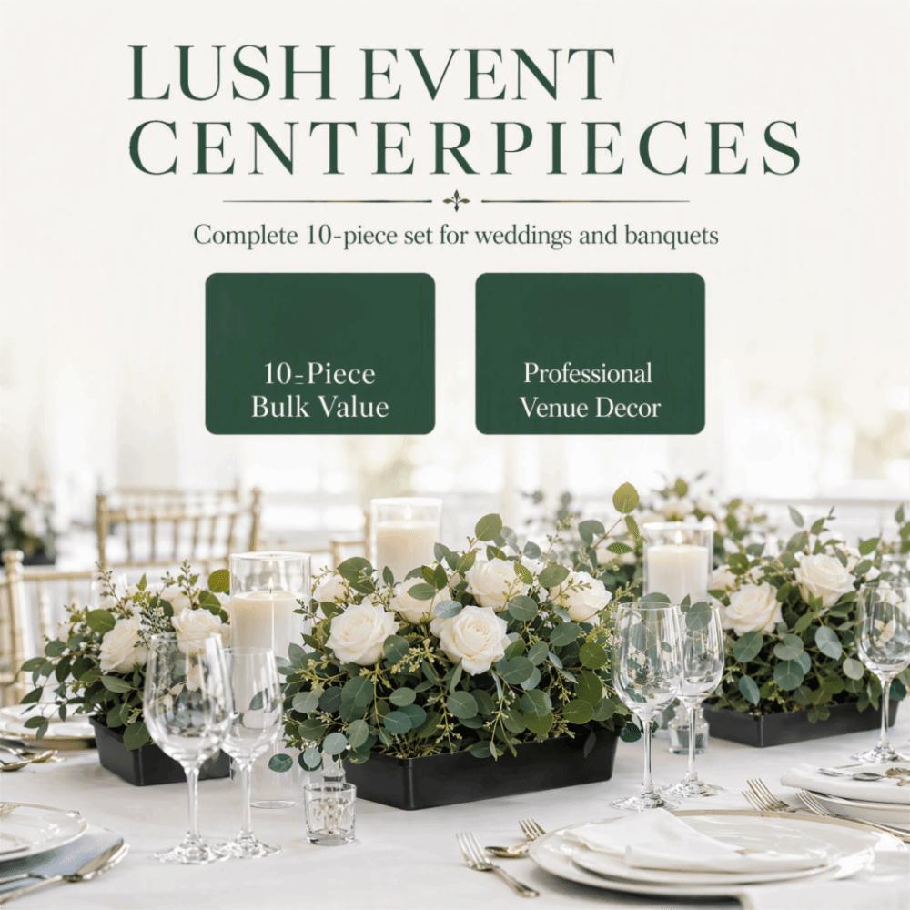 10PCS Rectangular Floral Foam Tray Plastic Centerpiece Holder Wedding Decoration