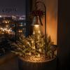 Solar Energy Christmas Decorations Bell Cascade Yard Light for Decor, Warm White Cascading Outdoor Holiday Porch Garden Stake Lawn Pathway Front Yard,