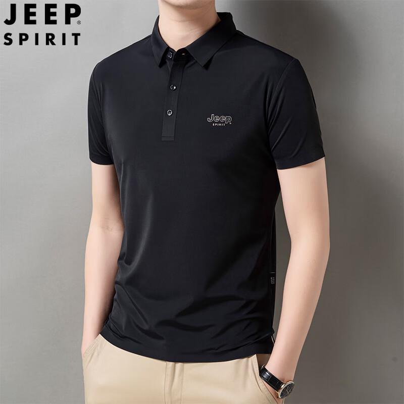 JEEP SPIRIT Men s Business Casual Polo Shirt 3XL