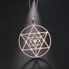 LIKGREAT Flower of Life Pendant Necklace for Women Mandala Chakra Hollow Stainless Steel Charms Jewelry Geometry Amulet Gift