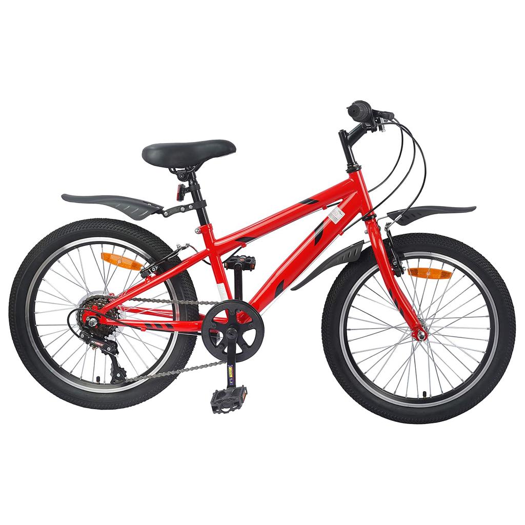 Kids Bike 24 Inch 6 Speed for Ages 8 12 Red