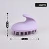 New Model Silicone Hairbrush with Handle - A Household and Outdoor Hair Washing Tool for Head-specific Massage and Cleaning. Hairbrush.