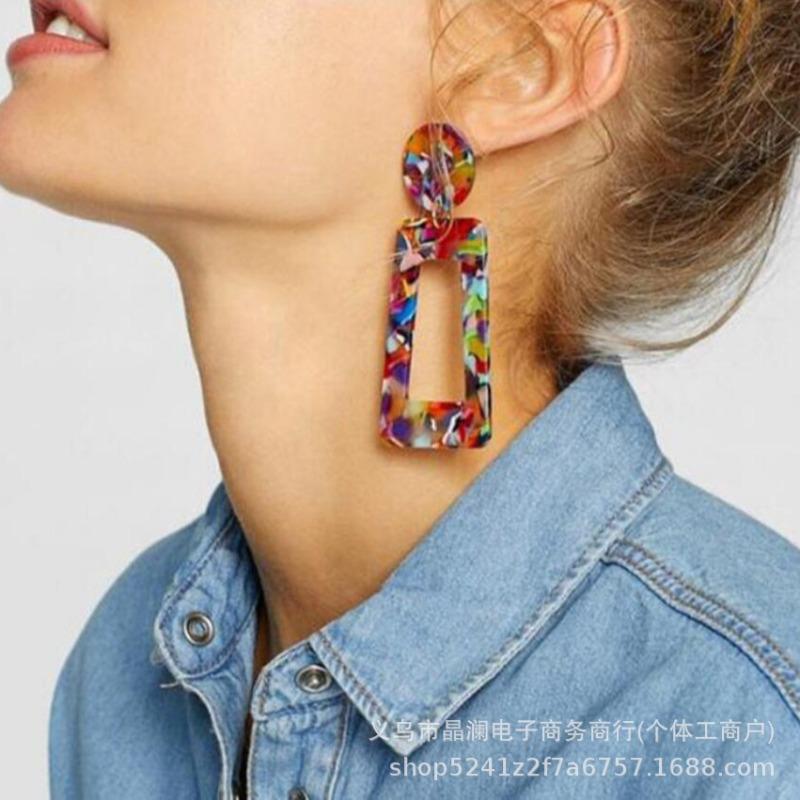 Earrings Long Trapezoid Fashion Simple High-end Elegant Earrings for Women 1Pcs