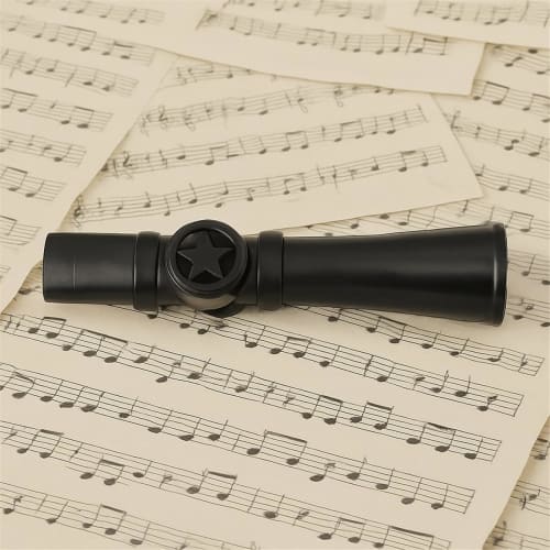 Schwarzes Kazoo, aus leichtem ABS-Kunstharz mit einstellbarer Klangqualität, perfekt für Partyauftritte, Pfeif-Kazoo für Anfänger, Musikspielzeug f