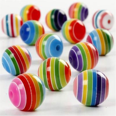 Resin Beads - Multi Mix - Ref 699841 - Approximately 50 Pieces - Mixed - For Children