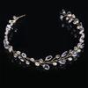 Fashion Leaves Bridal Hair Accessories Handmade Crystal Hair Jewelry Wedding Headband Headpiece for Women