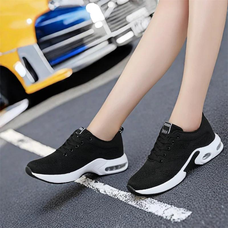 Модная женская обувь Повседневная трикотажная дизайнерская обувь класса люкс Кроссовки — фото 4