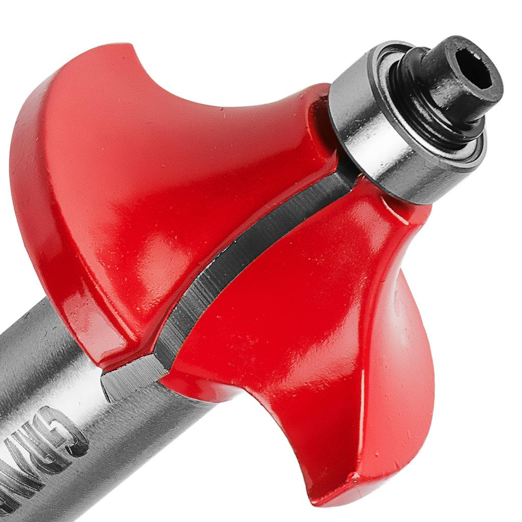 Shape cutter with bearing, rounding, HM, 34.9 x 15.4 mm, 12 mm shank