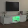 Vidaxl TV Cabinet with LED Lighting, White, 140 X 40 X 35.5 Cm