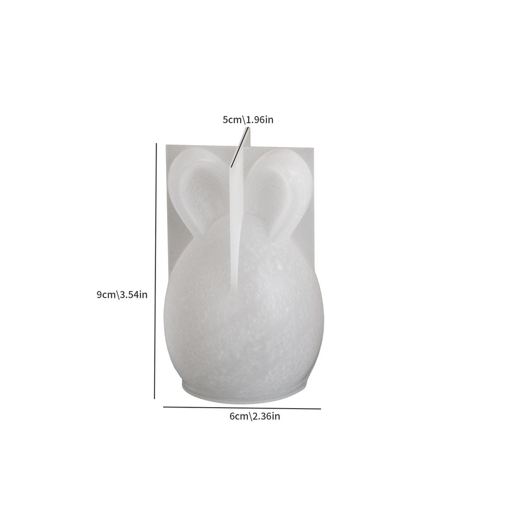 Ostern Serie Silikonform 3D Gestreiftes Ei Stehohr Hase Kürbis Diamantmuster Häschen Duftkerze Gips Handwerk Geschenkform