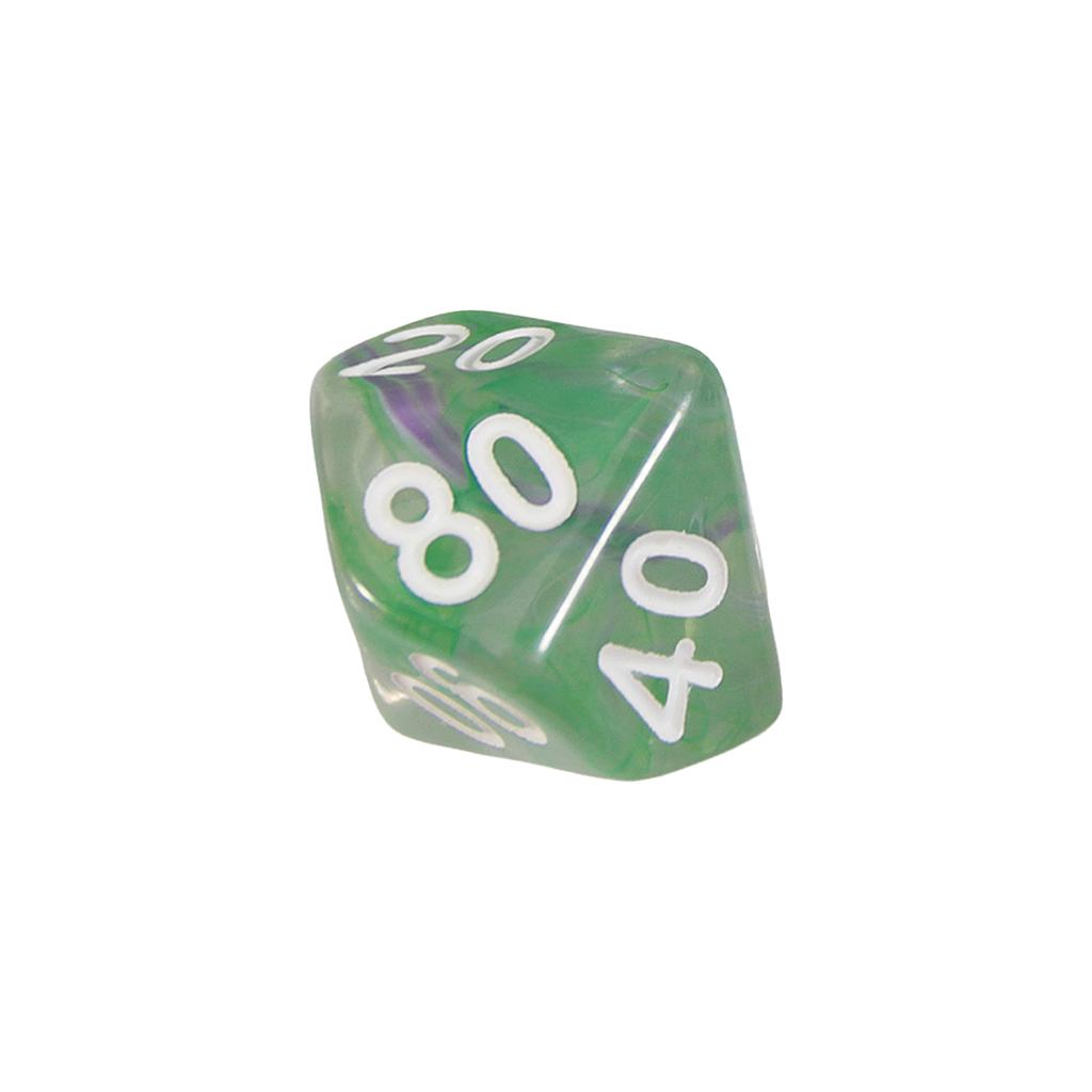 DND Dice Set 7pcs Multi Sided Dice with Haze Swirl Effect for Board Game DND TRPG, As Gift and Collection