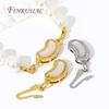 18K Gold Plated Pearl Clasp For Necklace Shells Zircon Bracelet Connecting Clasps Fittings Handmade DIY Pearls Jewelry Making