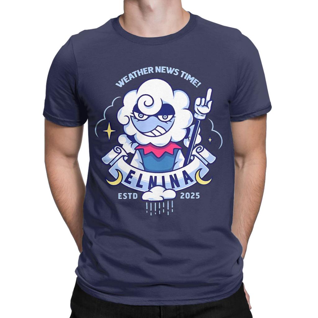 Elnina Deltarune Cotton TShirt For Men Summer Vintage TShirts O Neck Harajuku Tee Shirt Plus Size Hot Sale Clothes