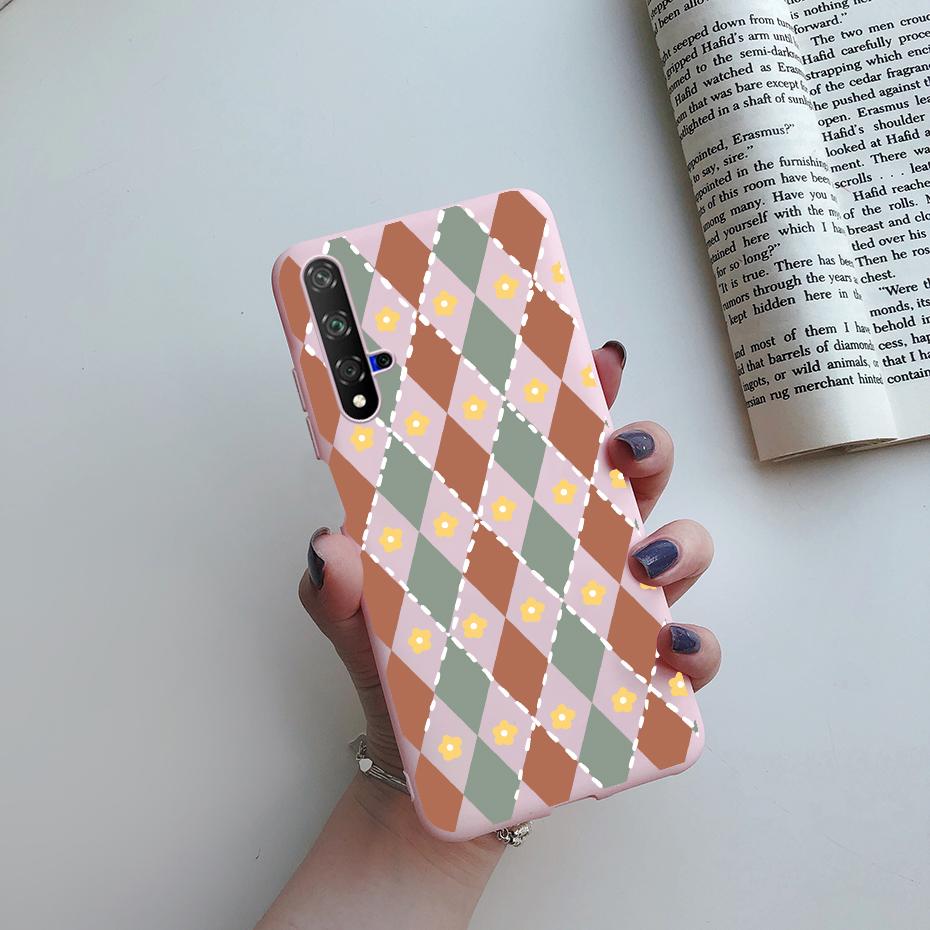 For Honor 20 Case For Honor 20 Pro YAL-AL10 Cover Cute Cat Cartoon Painted Phone Case For Honor20 20Pro YAL-L21 Soft Bumper Capa