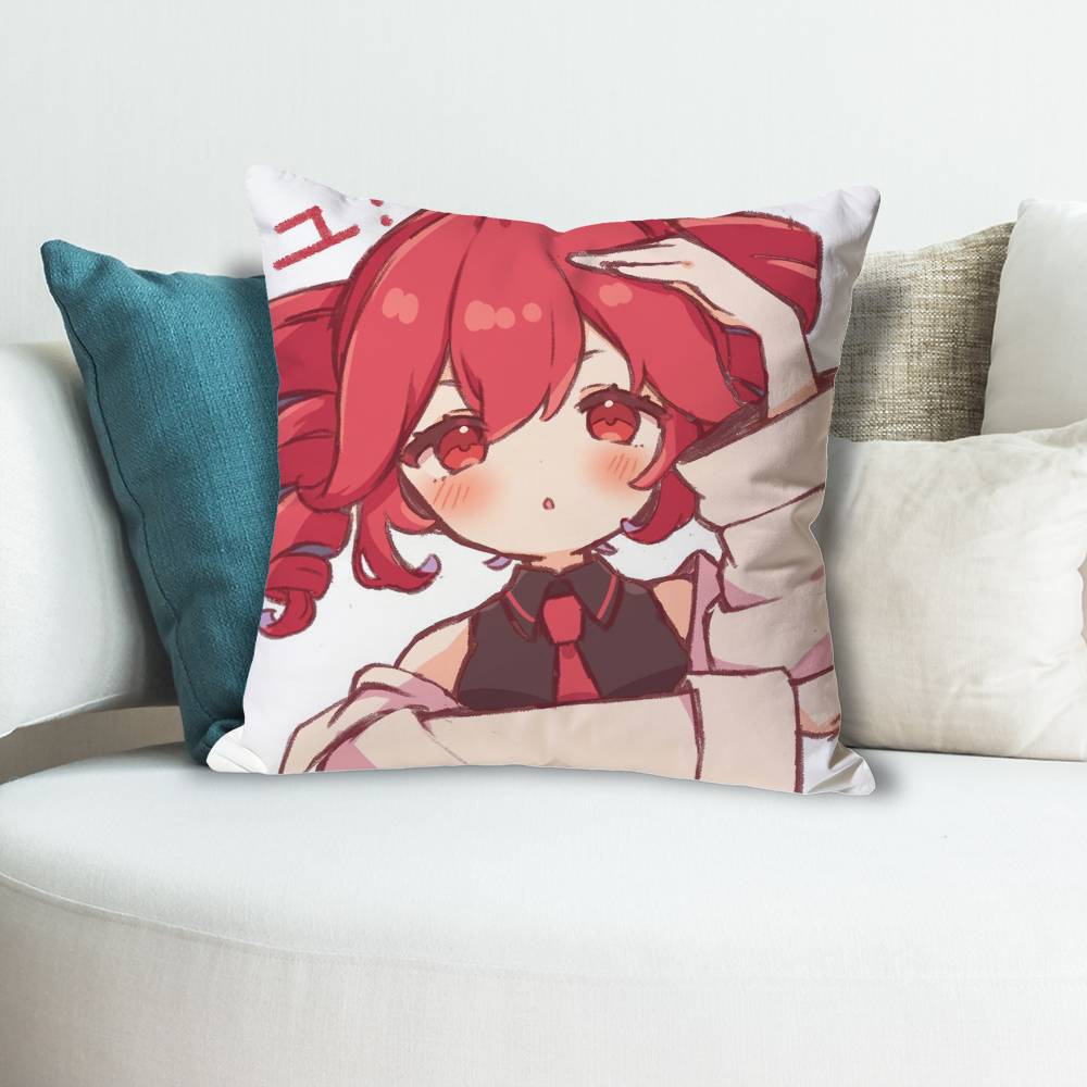 KKasane Cute TTeto Anime Celebrity Merchandise AllMatch Printed Pillow Case Sofa Car Office Room Decoration Protector