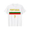 Portuguese Fan Football Shirt Cotton Short Sleeve T-shirt Round Neck Four Seasons Breathable MenStyle Comfortable