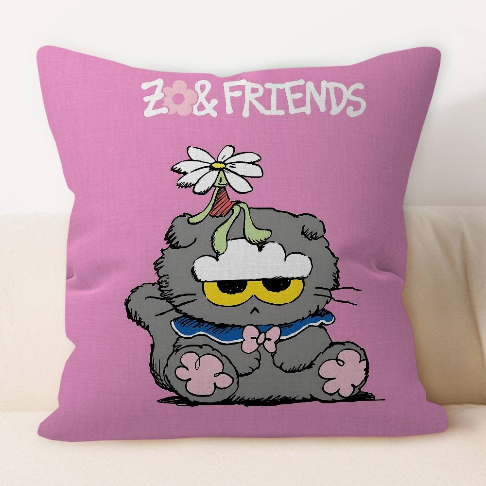 

ZO&FRIENDS Stitch Lucky Dragon Pillow Cover Sofa Cushion Cover Home Room Decoration Children Gift 12x12Inch