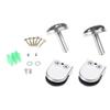 Stainless Steel Glass Clamping Brackets Set of 2 for Frameless Balustrades Pool Fence Installation Tempers Panel Support