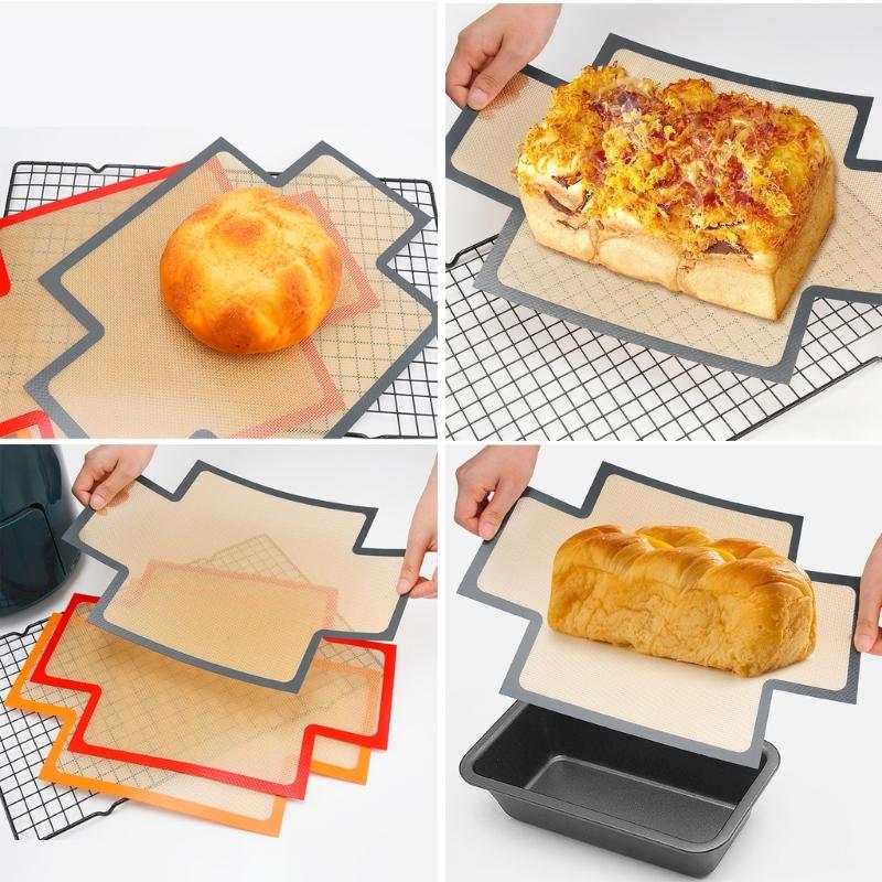 Silicone Baking Mat For Bread Toasts Nonstick Oven Sheet With Heat Resistance Professional Grades Loaves Pan Liner