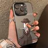 Cross-border Knight Duck iPhone 16 Pro Case, Compatible with iPhone 14/13/12/11/Xs Max, Laser Hard Shell.