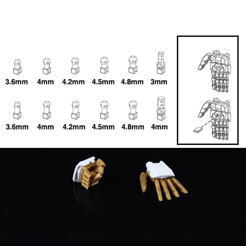 1 Pair Action Figures Building Claw Diy Accessories Movable Hand Set 3.0 Mg 1/100 1/144 Astray Red Frame Sazabi Ver.Ka Model
