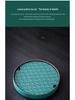 Round Ceramic Tea Tray: Chinese Retro Kung Fu Tea Set, Dual-Use Dry & Wet Brewing Table with Water Storage.