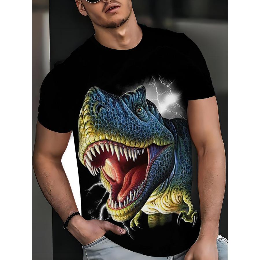 Streetwear 3D Animal T Shirt Man 3D Printing Tee Shirts Funny Hip Hop Men Round Neck Short Sleeve Casual Top