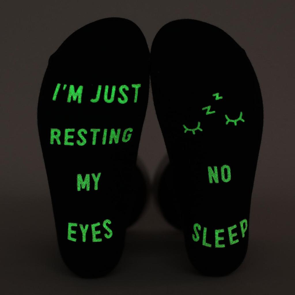 Trendy Luminous Gaming Socks: Sweat-Absorbing, Non-Slip, Large-Size