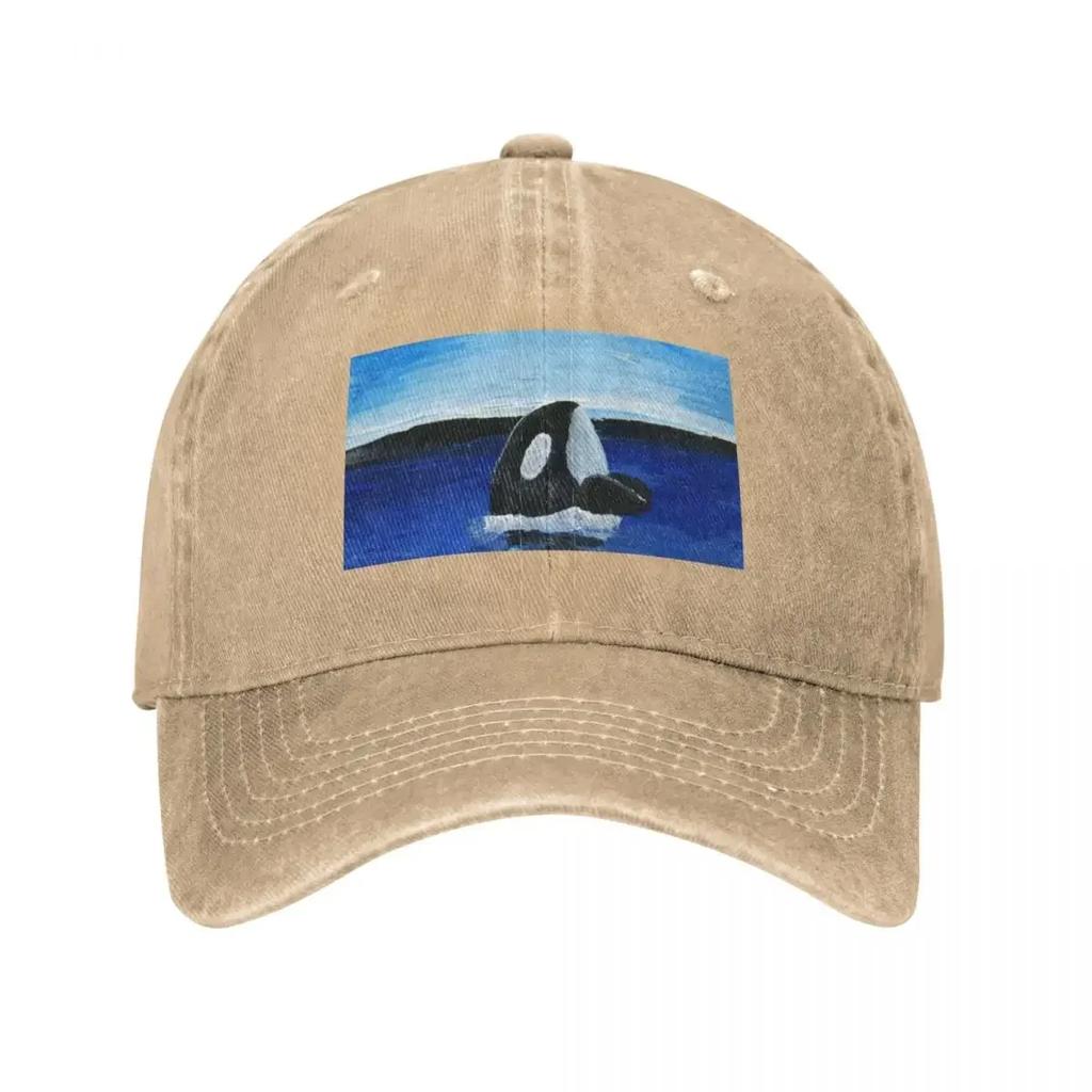 Orca Orca Whales Baseball Cap Rave Sunscreen Vintage Dad Hat Luxury WoUnisex Unisex's