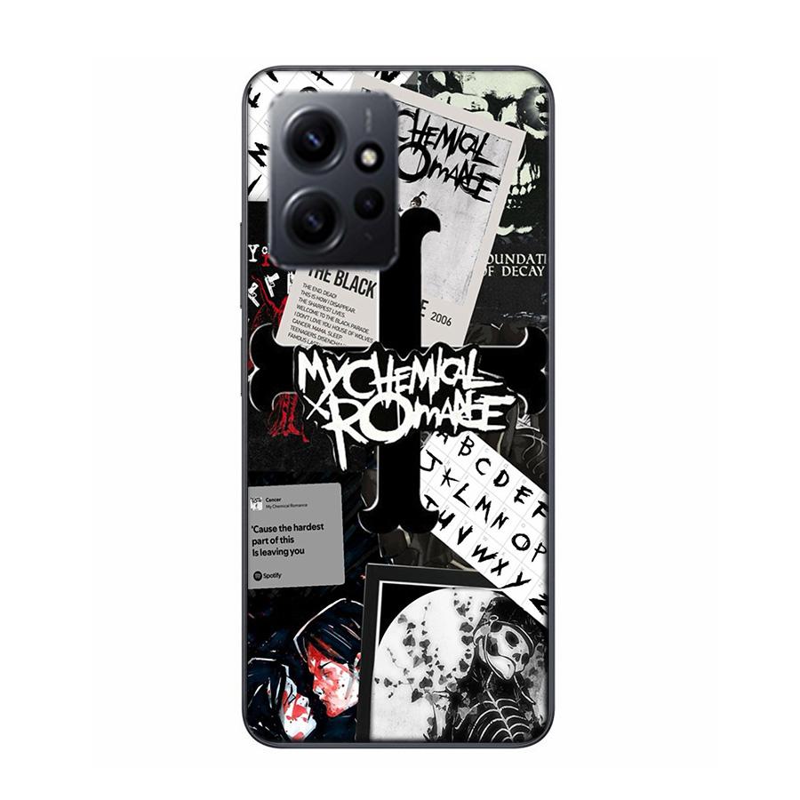 My Chemical Romance MCR Phone Case For Redmi Note 14S 12S 12 11 13 14 Pro Plus 11T 11S 10 10S 9 9S Pro TPU Clear Cover