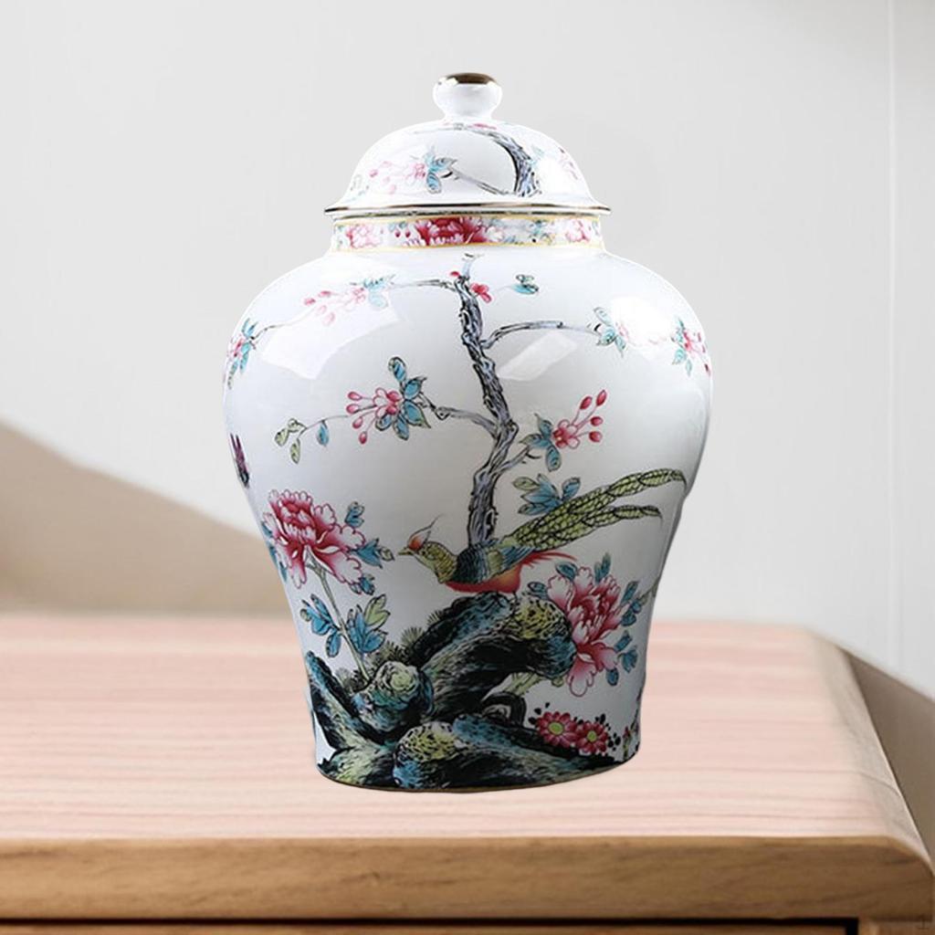 Zázvorová sklenice tradiční porcelánová chrámová váza na květiny pro domácí stolek