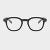LOOKING4U Neo Retro 3357 Dot Point Horn-Rimmed Glasses C1 BLACK