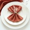 4PCS Pure Cotton Napkins Ins Style French Lock Edge Napkins Party Western Table Towels Decoration Fabric (Without Hemp Rope)