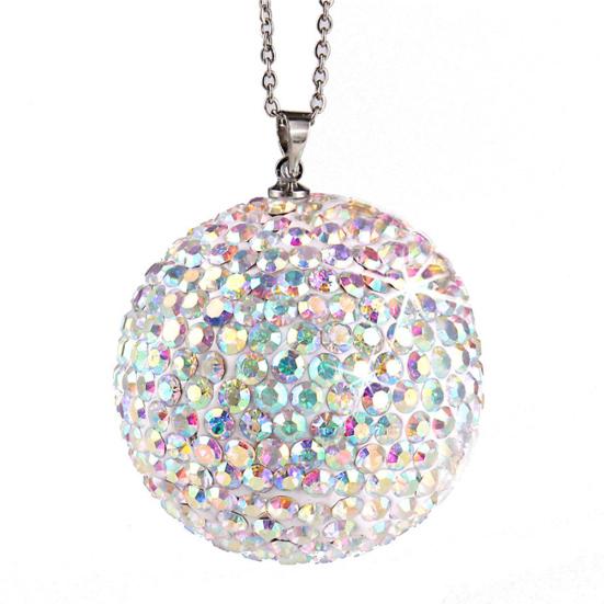 

Зеркало заднего вида автомобиля Стразы Шар Подвеска Висячий орнамент Декор интерьера