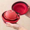 1pc Tea Sets A Pot Of Three Cups Quick Guest Cup Travel Tea Set Drinking Cups Portable Tea Making Small Set Single Outdoor Carry-on Bag For Restaurant
