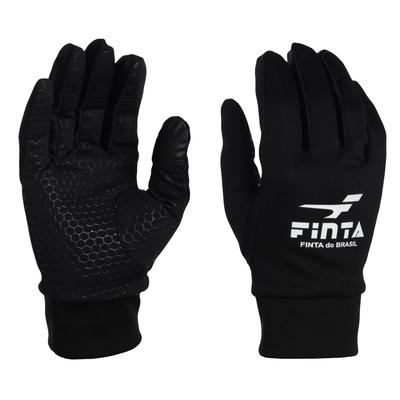 FINTA Soccer Field Gloves FT3514 ((0500) Black X White, One Size Fits All)