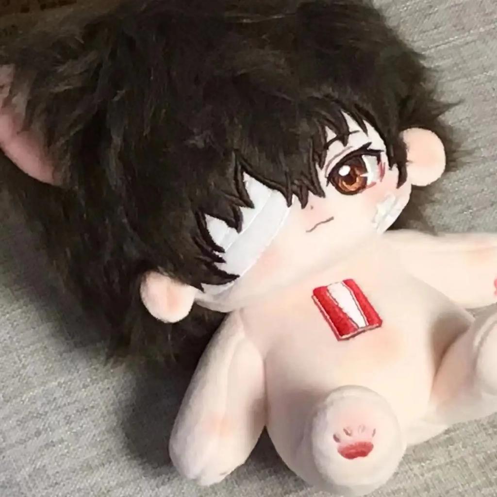 20cm Osamu Dazai Bandage Dress-up Cotton Doll Cute Plush Puppet Toys for Kids Adults Anime Bungou Stray Dogs Collectible Gift