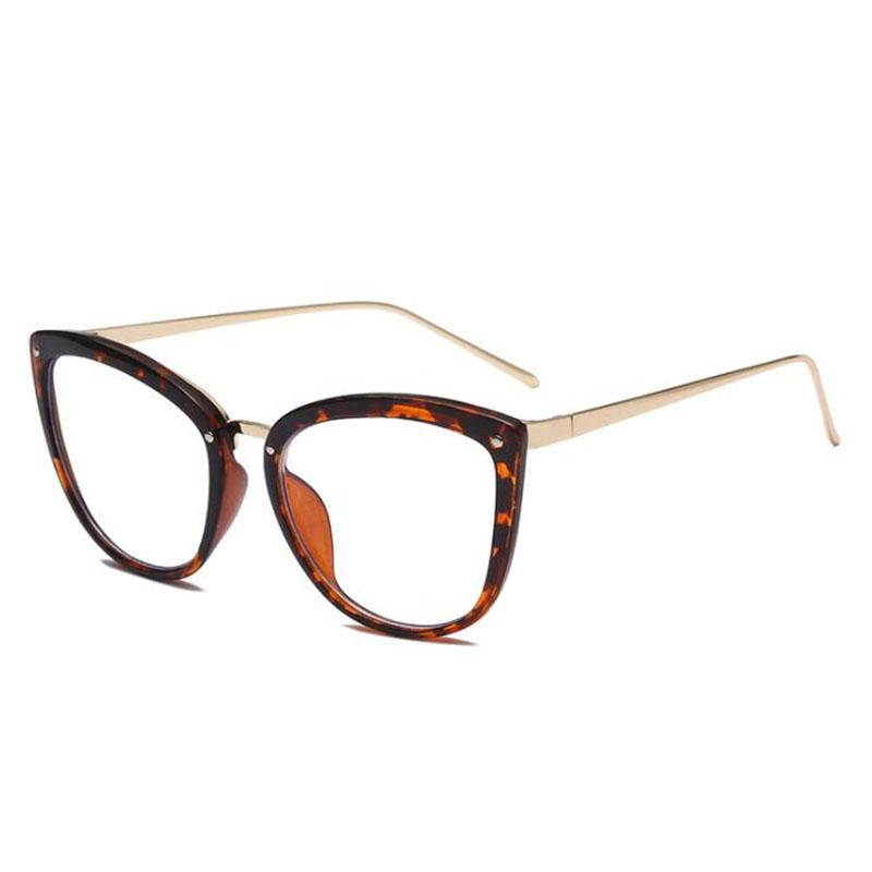 Feminine Optical Myopia Glasses Vintage Brand Design Clear Cat Eye Blue Light Blocking Glasses Women Eyeglasses Degree 0 To -6.0