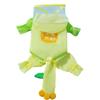 Dog Cute Lion Shape Traction Four-legged Raincoat Medium and Small Dog Teddy Going Out Rainproof Clothes Pet Poncho