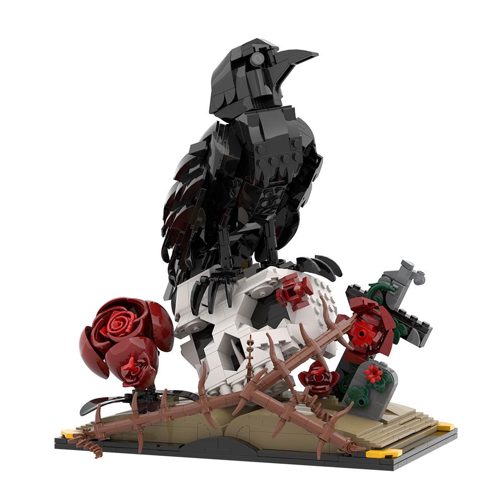 Gobricks MOC Raven Gotická květina Stavebnice