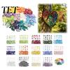 Peças de Mosaico Decorativas para Molduras Azulejos de Vidro Iridescentes Atacado Artesanato, 200/400g Pedras Coloridas Quebradas DIY Projetos de Arte para Casa e Jardim, Feito à Mão