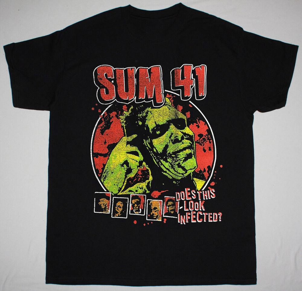 SUM 41 Does This Look Infected Черный Размер S-5XL Футболка AH1140 Унисекс Футболка M