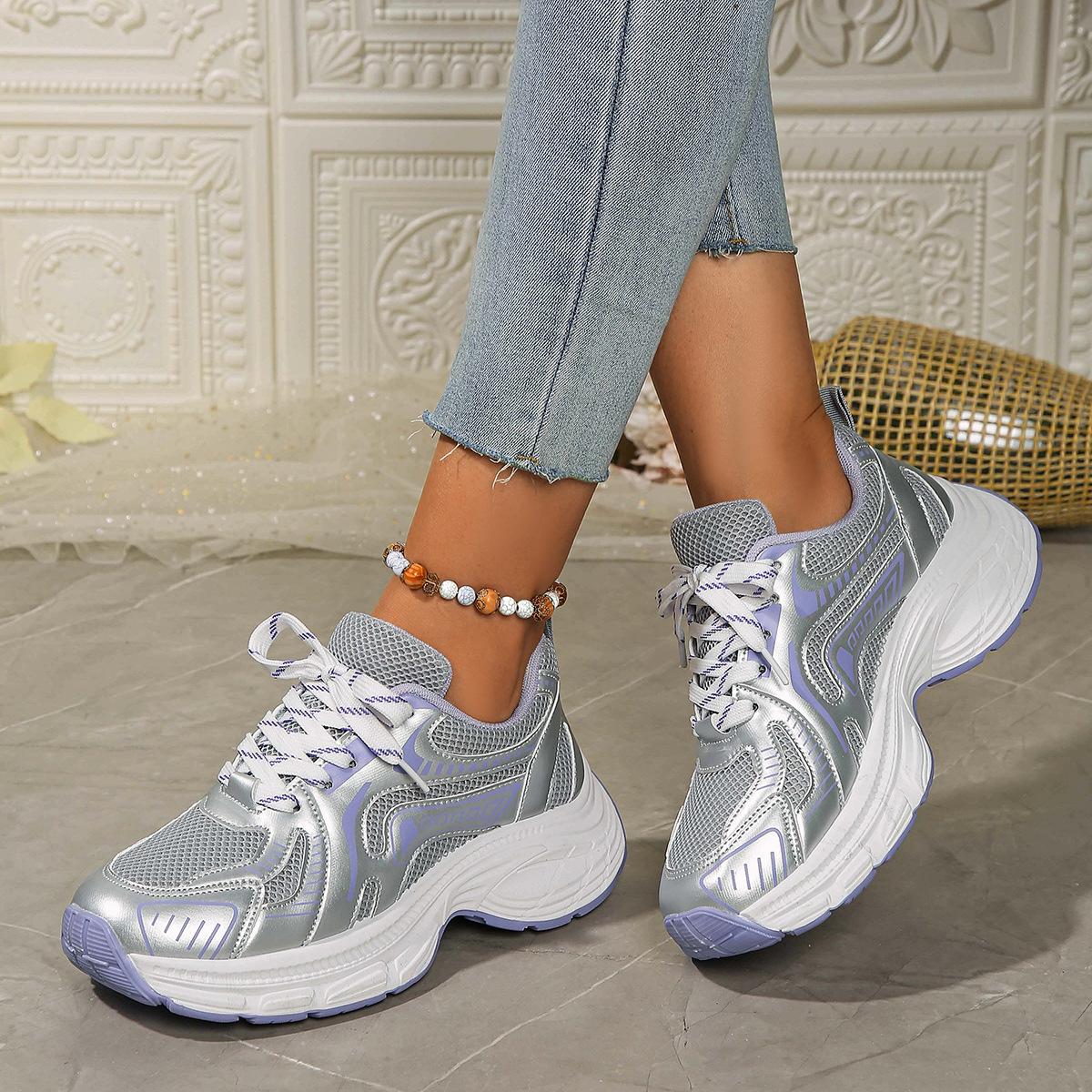 

Жіночі дихаючі універсальні кросівки на платформі Fried Street 41 фіолетовий