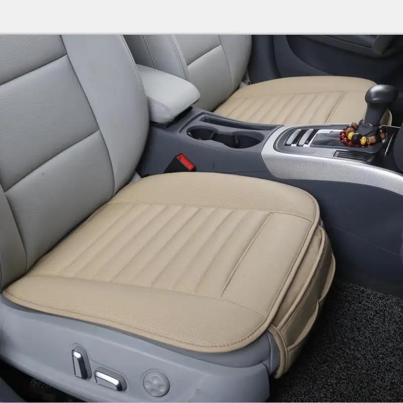 Breathable Car Seat Cushion Luxury Leather Commercial Vehicle Non-slip Support Pad Universal High Rebound Sponge Seat Cover