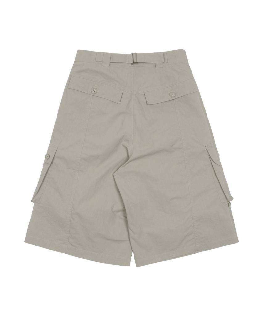 THE COLDEST MOMENT Tcm Easy Cargo Half Pants (Grey Beige)