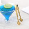 2Pcs 304 Stainless Steel Sugar Cube Tongs,Ymapinc Rose Relief Handle Ice Tong, Gold & Silver Tongs for Sugar Cubes Vintage Small Serving Tong, Tea,